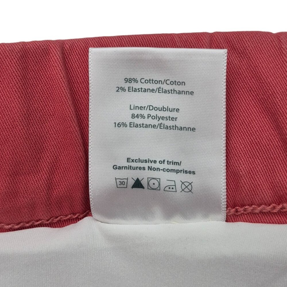 JAG On The Go Pull-On Elastic Waistband Stretch Skort Women's 8 Rose 5 Pockets - Picture 8 of 11